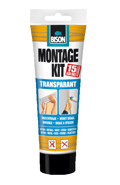 Bison Montage Kit Tube Transparent 250 gr